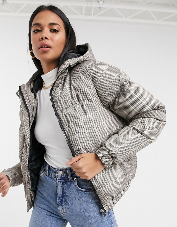 brave soul bunny hooded puffer jacket with hood