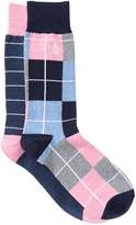 Thumbnail for your product : Original Penguin Assorted Printed Crew Socks - Pack of 2