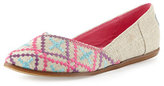 Thumbnail for your product : Toms Jutti Embroidered Flat, Natural Multi