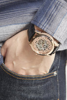 Thumbnail for your product : Stuhrling 29552 Stuhrling Rosary Automatic Leather Strap Watch