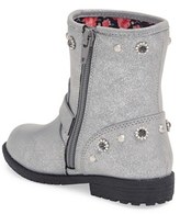 Thumbnail for your product : Flowers by Zoe 'Perry Flower' Boot (Walker & Toddler)