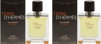Hermes Men's 1.6Oz Terre D'hermes Eau Intense Vetiver Edp Pack Of 2