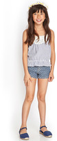 Thumbnail for your product : Forever 21 girls Striped Seersucker Ruffle Cami (Kids)