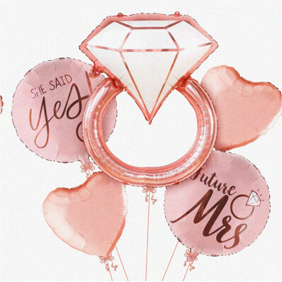 BRBCA Glow 5 Inch Metallic Balloons 50 PCS