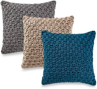 Kenneth Cole Reaction Home Chunky Knit Square Throw Pillow