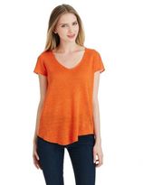 Thumbnail for your product : Eileen Fisher Petite Cap Sleeved V Neck Tee