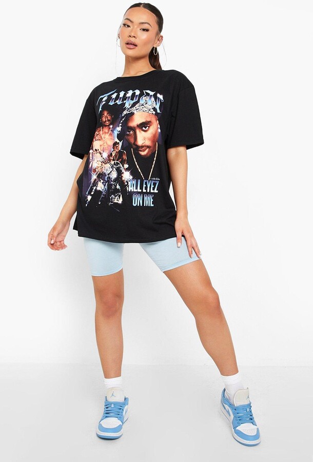 boohoo Tupac Oversized Band T-shirt - ShopStyle