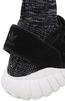 Thumbnail for your product : adidas Tubular Doom Primeknit & Suede Sneakers