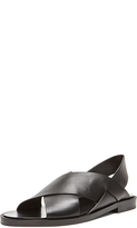 Thumbnail for your product : Alexander Wang Elena Leather Flat Sandals