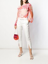 Thumbnail for your product : Pucci Side-Stripe Split-Hem Cropped Trousers
