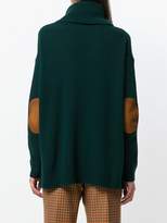 Thumbnail for your product : Prada elbow patch roll neck sweater