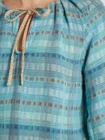 Thumbnail for your product : Ace&Jig Rosa Checked Cotton Blend Top - Womens - Light Blue