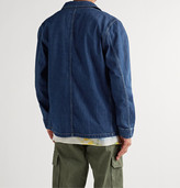 Thumbnail for your product : Saturdays NYC Lido Logo-Appliqued Denim Chore Jacket - Men - Blue