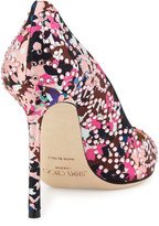 Thumbnail for your product : Jimmy Choo Romy Floral Pointed-Toe 100mm Pump