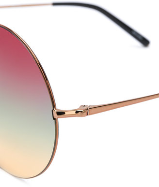 Matthew Williamson round stripe lense sunglasses