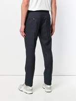 Thumbnail for your product : Lanvin drawstring waist checked trousers