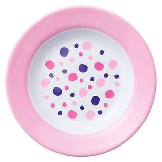 NEW Barel Designs Barel Junior Rimmed Melamine Polka Dot Plate, Pink, 20cm