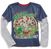 Thumbnail for your product : Dx-Xtreme 'Teenage Mutant Ninja TurtlesTM - It's Pizza Time' Layer T-Shirt (Toddler Boys & Little Boys)