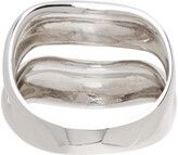 Thumbnail for your product : AGMES Silver Double Wave Ring