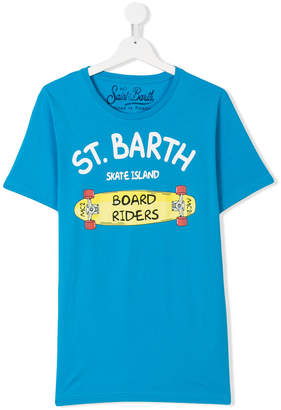 MC2 Saint Barth Kids Teen skateboard print T-shirt