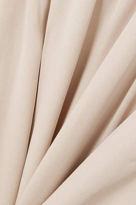 Giorgio Armani Gathered Silk Gown - Cream