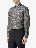 Thumbnail for your product : Burberry Classic Fit Monogram Print Silk Twill Shirt