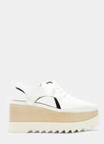 Stella Mccartney Elyse Cut-Out Stars Platform Shoes in White