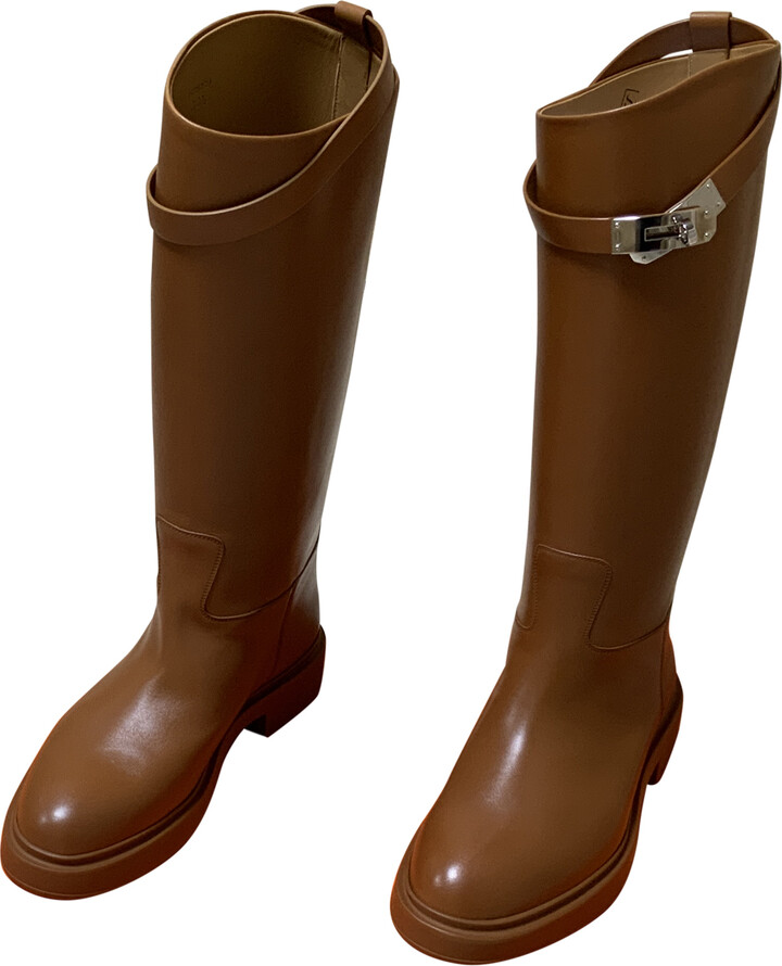 Hermes Leather boots ShopStyle
