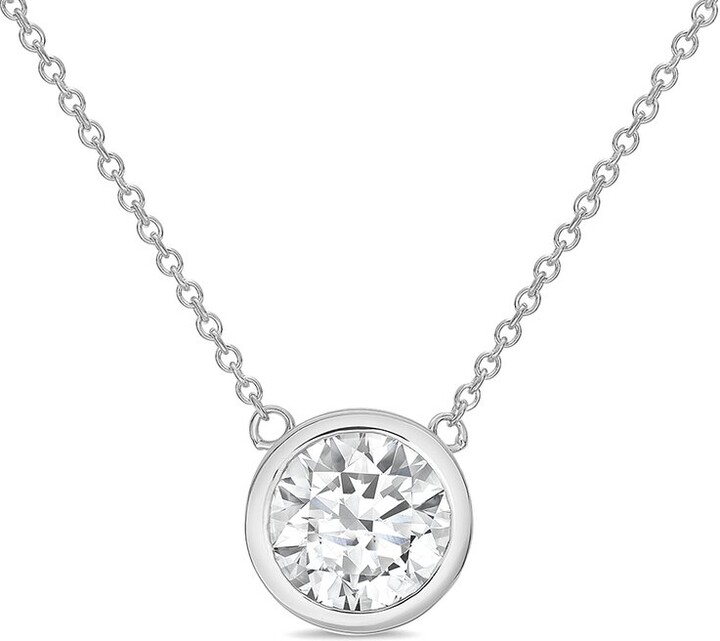 Diana M Lab Grown Diamonds Diana M. 14K 1.00 Ct. Tw. Lab-Grown Diamond Pendant Necklace