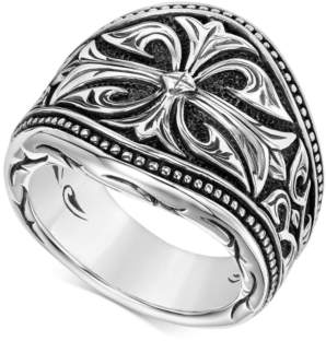 Scott Kay Men's Engraved Ring in Sterling Silver