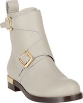 Thumbnail for your product : Chloé Double-Buckle Ankle Boots-Grey