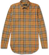 Thumbnail for your product : Burberry Checked Cotton-Poplin Shirt