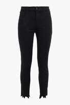 Thumbnail for your product : J Brand Ruby cropped distressed high-rise skinny jeans