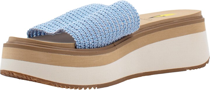 Volatile Women's Portobello Woven Raffia Sandal W/Stretch