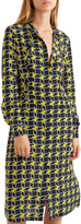 Thumbnail for your product : Tomas Maier Pussy-bow Printed Silk Crepe De Chine Midi Dress