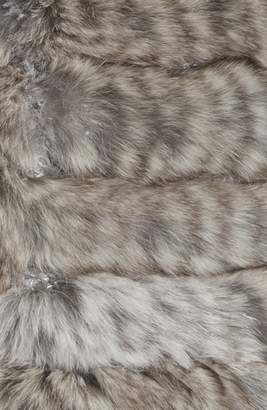 Jocelyn Genuine Rabbit Fur Fingerless Knit Mittens