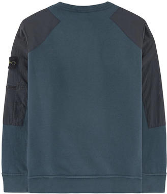 Stone Island Bi-material sweatshirt