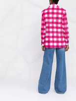 Thumbnail for your product : MSGM Brushed Gingham Print Blazer