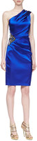 Thumbnail for your product : David Meister One-Shoulder Satin Dress, Deep Royal