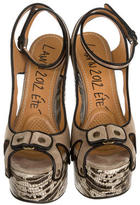 Thumbnail for your product : Lanvin Lizard Wedges