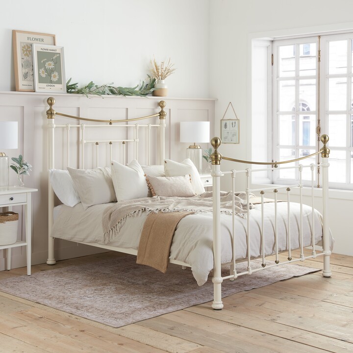 Dunelm Bronte Bed Frame Cream ShopStyle