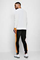 Thumbnail for your product : boohoo Side Tape Cuffed Joggers