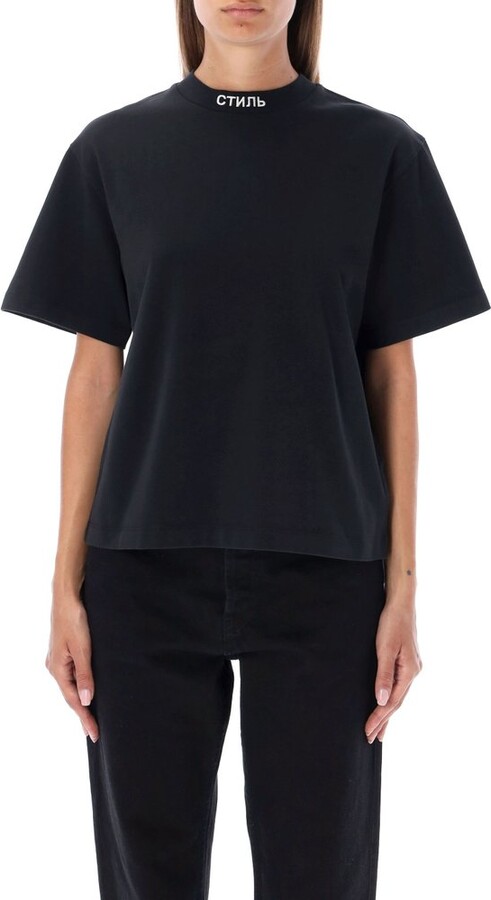 Heron Preston Logo Embroidered Crewneck T-Shirt