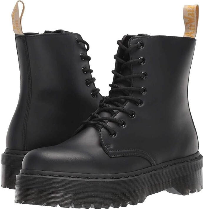 Dr. Martens Jadon II Mono Vegan Shoes Black Felix Rub : UK 3 (US Men's 4 - Women's 5) Medium, Synthetic