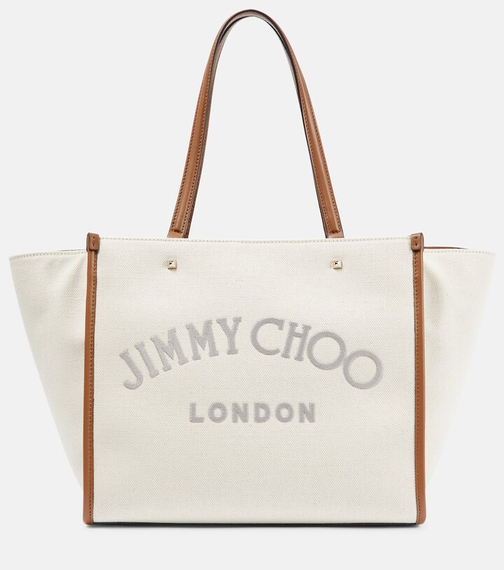 Jimmy Choo Varenne canvas tote bag ShopStyle