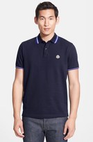 Thumbnail for your product : Moncler Tipped Cotton Piqué Polo