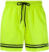 Thumbnail for your product : GCDS Stripe Detail Logo Swimming Shorts