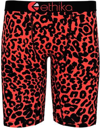 Ethika Men's Infrared Cat Boxer Brief Underwear Orange L