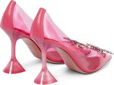 Thumbnail for your product : Amina Muaddi Begum crystal-embellished PVC pumps
