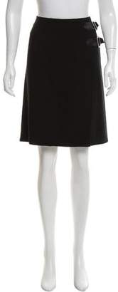 Valentino Embellished Virgin Wool Skirt